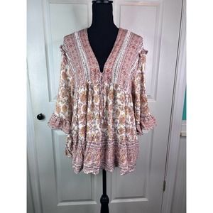 Free People Boho women’s Blouse oversized medium